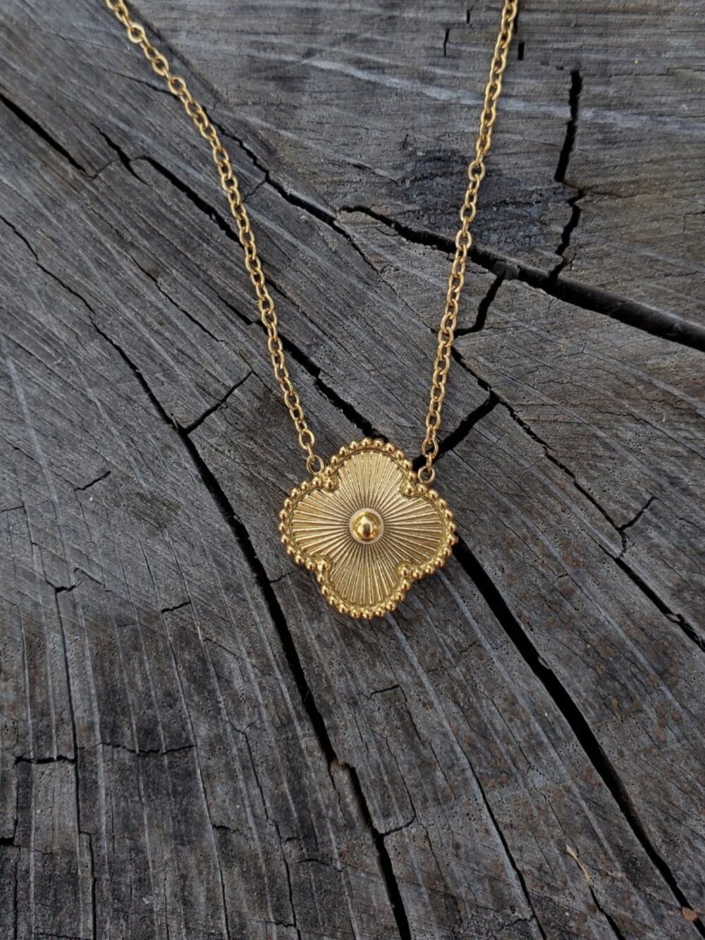 18k gold plated Waterproof stainless steel necklace